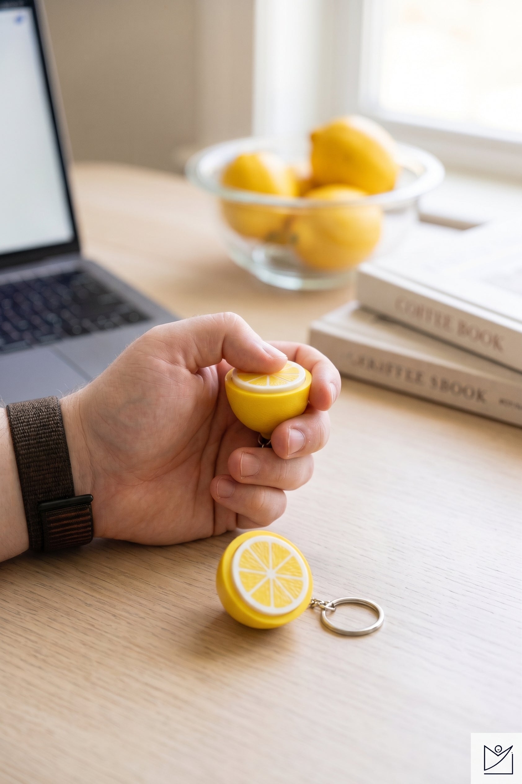 מחזיק מפתחות קליקר פידג'ט – חצי לימון 🍋