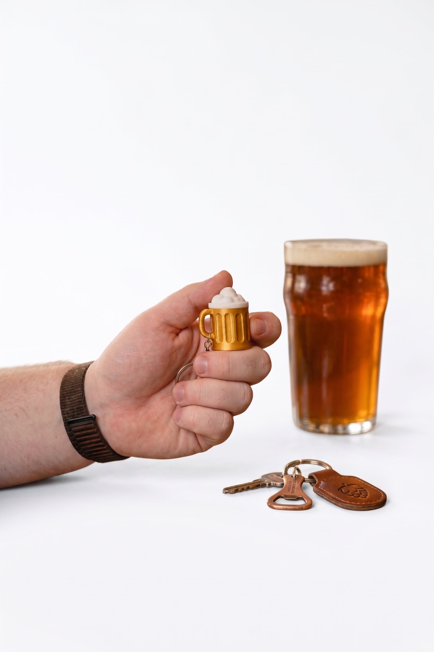 מחזיק מפתחות קליקר פידג'ט – כוס בירה 🍺